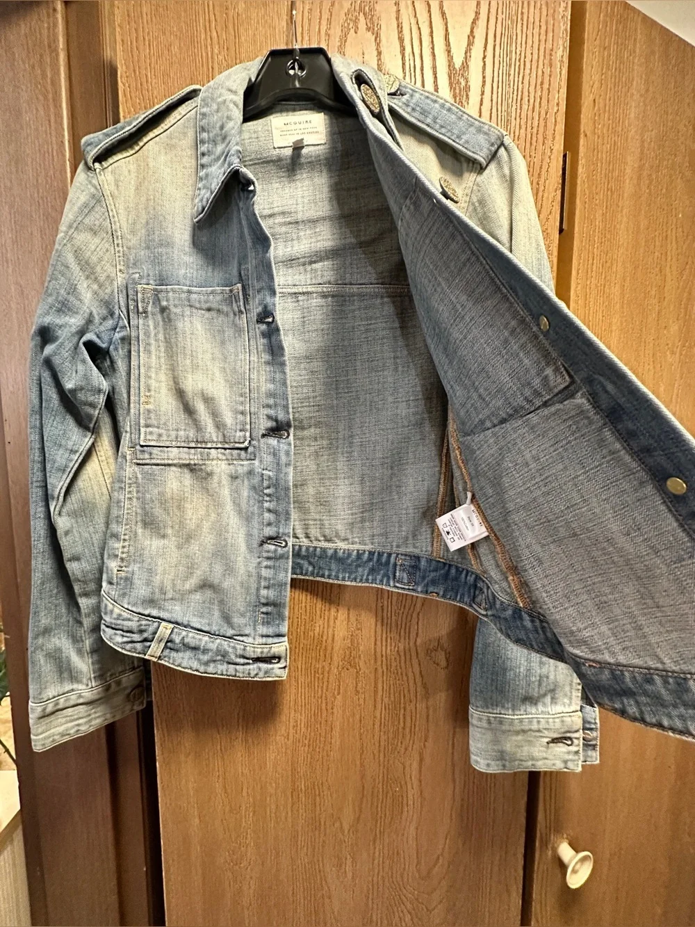 McGuire Work Wear Denim Light Blue Jean Jacket Small
